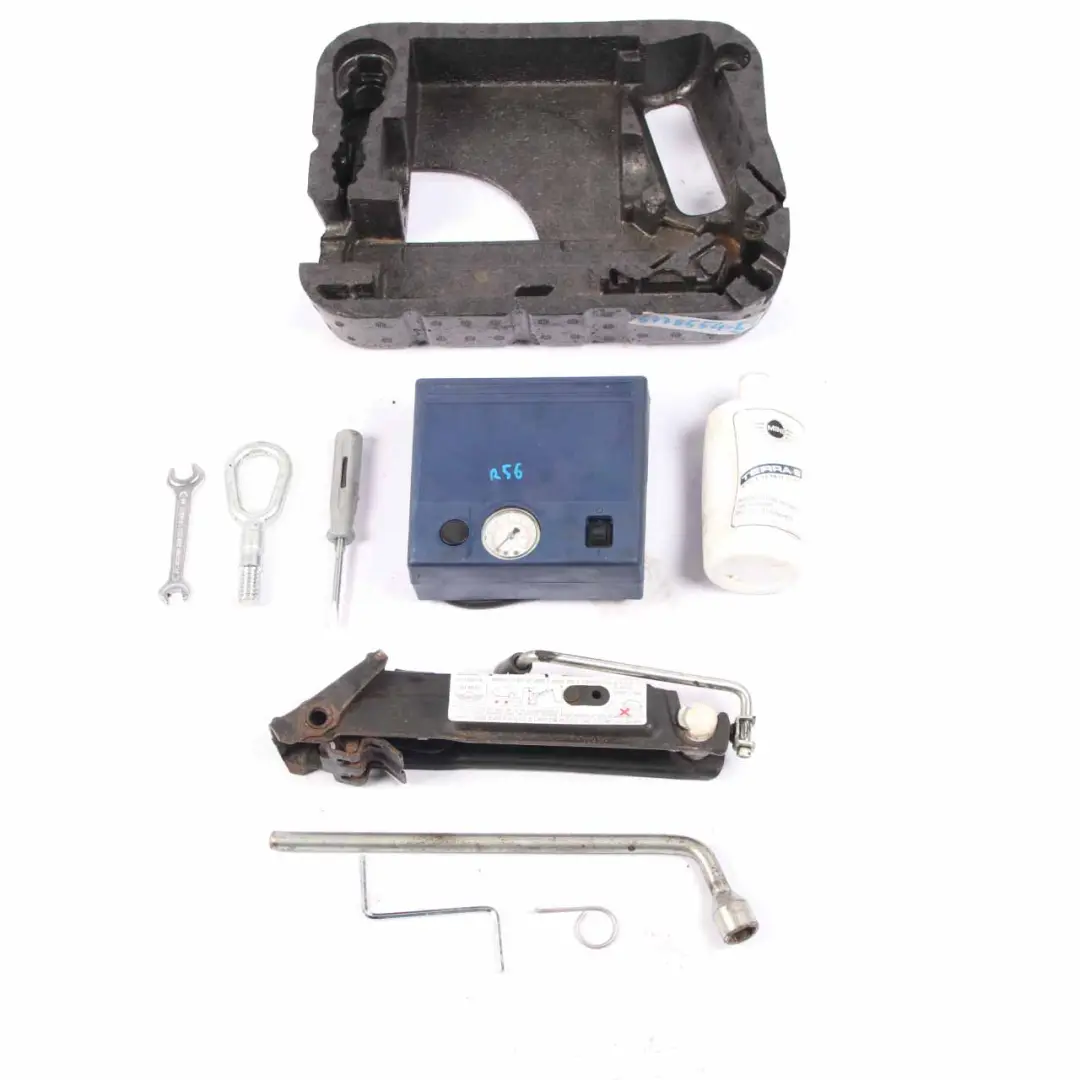 Kit Manutenzione Mini Cooper One R56 R57 Strumento Jack Pneumatici Sigillante per con numero di parte 6778554 Kit Manutenzione Mini Cooper One R56 R57 Strumento Jack Pneumatici Sigillante - SKU 6778554-5 - Numero di parte 6778554