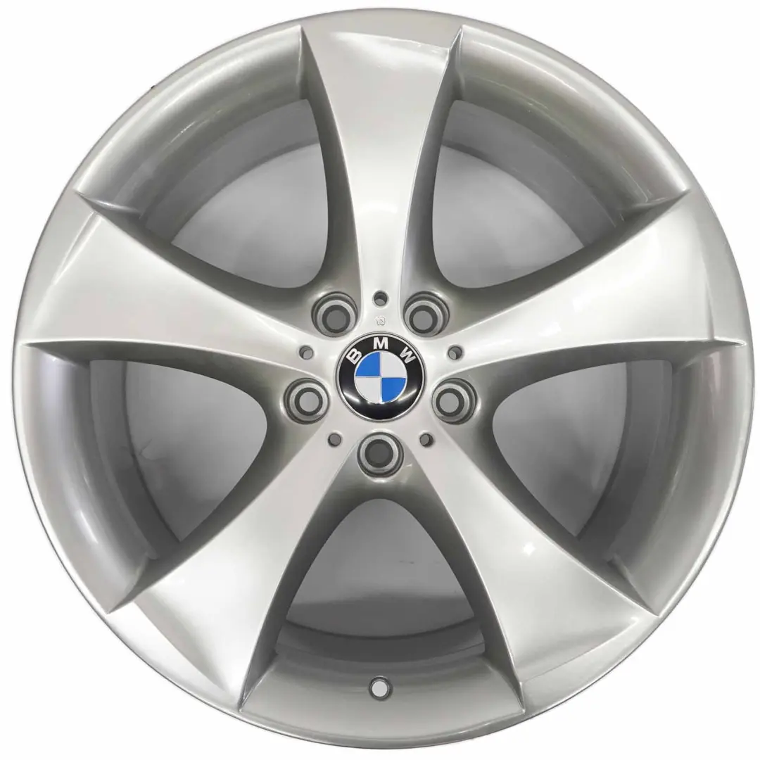 Front Wheel Alloy Silver Rim 20" Star Spoke 259 ET:40 10J to BMW X6 E71 with Part number 6778588 BMW X6 E71 Front Wheel Alloy Silver Rim 20" Star Spoke 259 ET:40 10J - SKU 6778588-1 - Part number 6778588