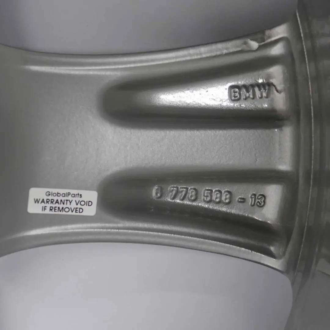 Front Wheel Alloy Silver Rim 20" Star Spoke 259 ET:40 10J BMW X6 E71 - SKU 6778588 - Part number 6778588