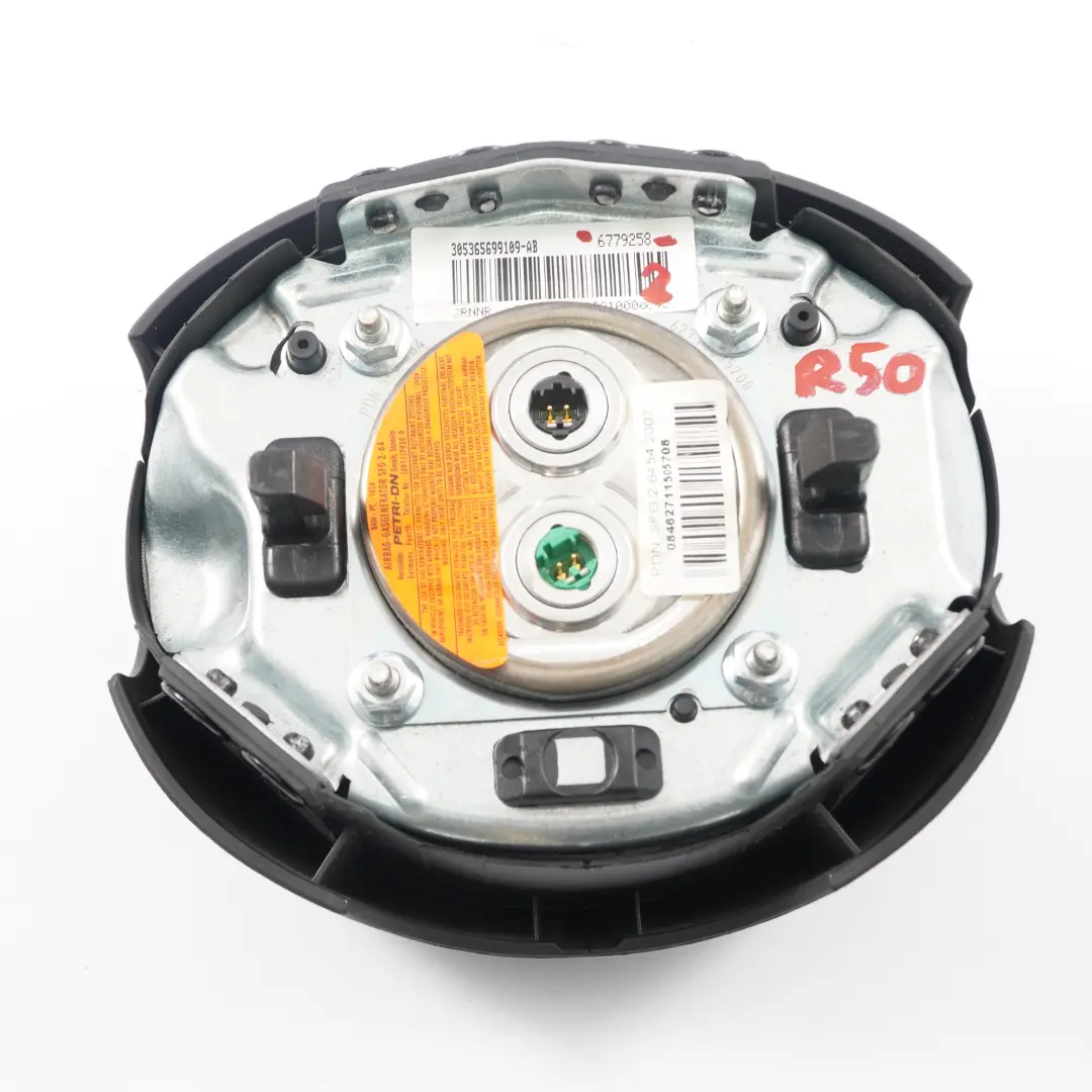 Mini Cooper One R50 R52 R53 Module / Capuchon / Milieu de Volant Sport Airbag - SKU 6779258-2 - Numéro de pièce 6779258