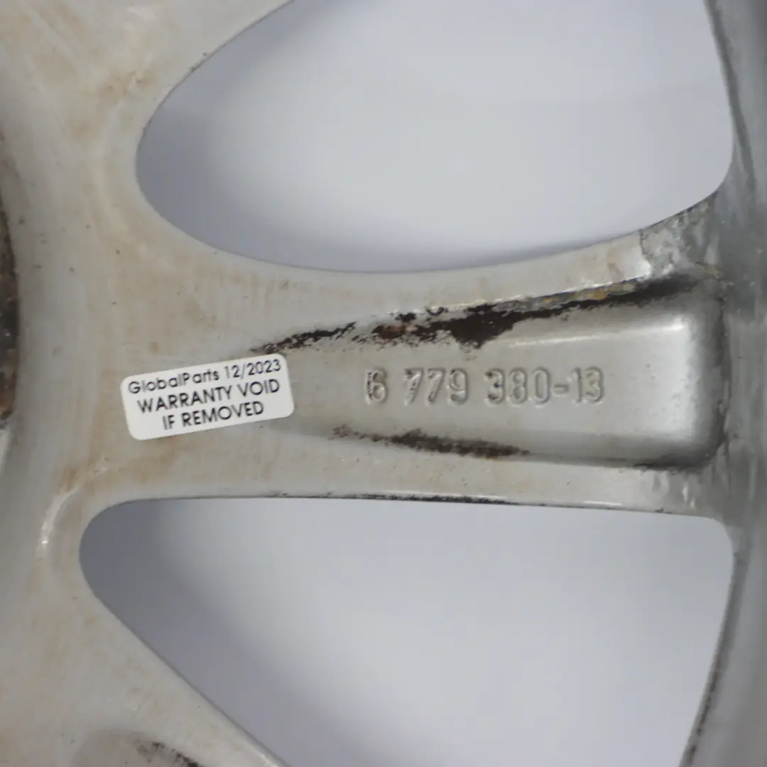 BMW E87 LCI Silver Light Alloy Wheel Rim 18" M V-spoke 217 8,5J ET:52 - SKU 6779380-3 - Part number 6779380