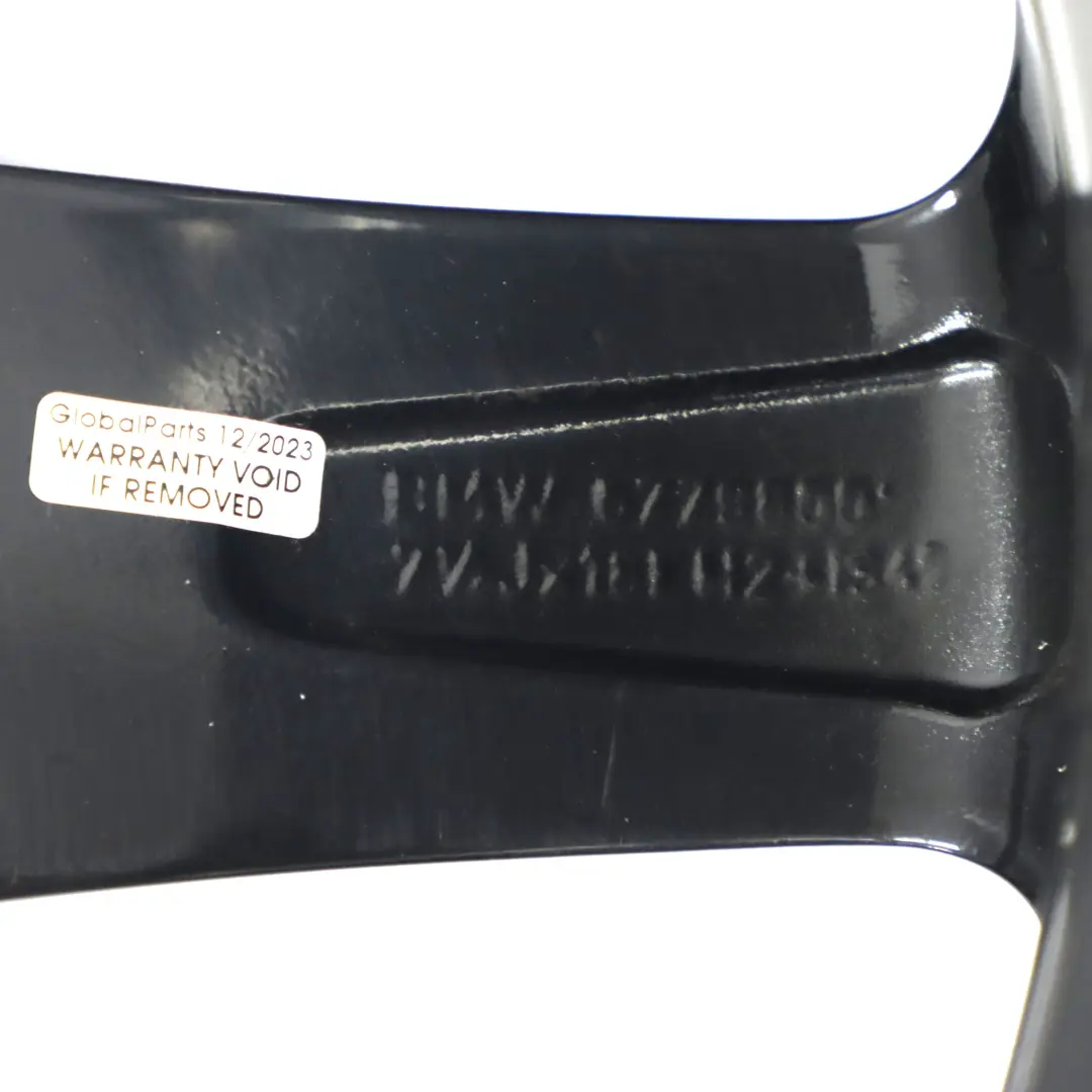 Schwarz Leicht metall felge 18" Sternspeiche 7,5J ET:49 für BMW E81 E87 LCI mit Teilenummer 6779800 BMW E81 E87 LCI Schwarz Leicht metall felge 18" Sternspeiche 7,5J ET:49 - SKU 6779800-1 - Teilenummer 6779800
