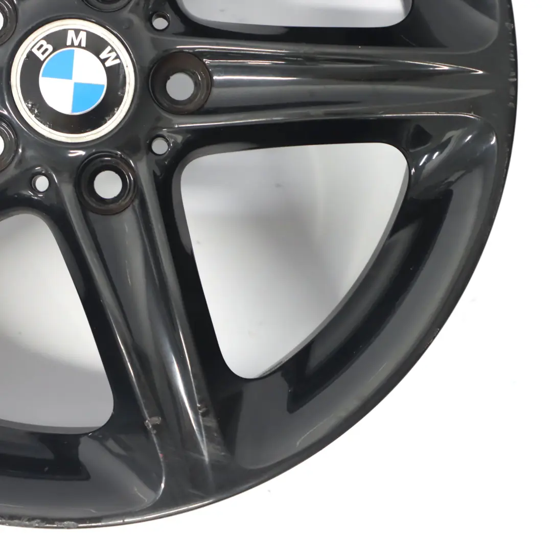 Alloy Wheel Rim 18" Star Spoke 264 7,5J ET:49 to BMW E81 E87 LCI Black with Part number 6779800 BMW E81 E87 LCI Black Alloy Wheel Rim 18" Star Spoke 264 7,5J ET:49 - SKU 6779800-1 - Part number 6779800