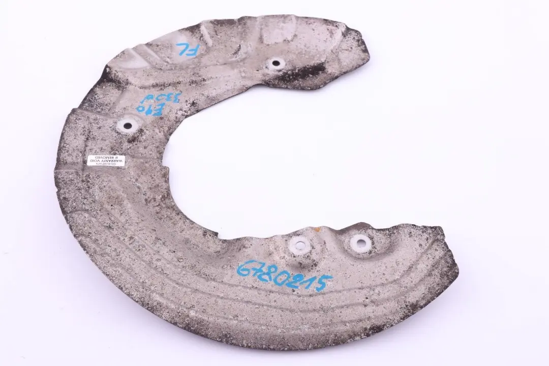 BMW 1 3 Series E81 E87 E90 E91 Protection Cover Plate Brake Disc Front Left N/S - SKU 6780215 - Part number 6780215