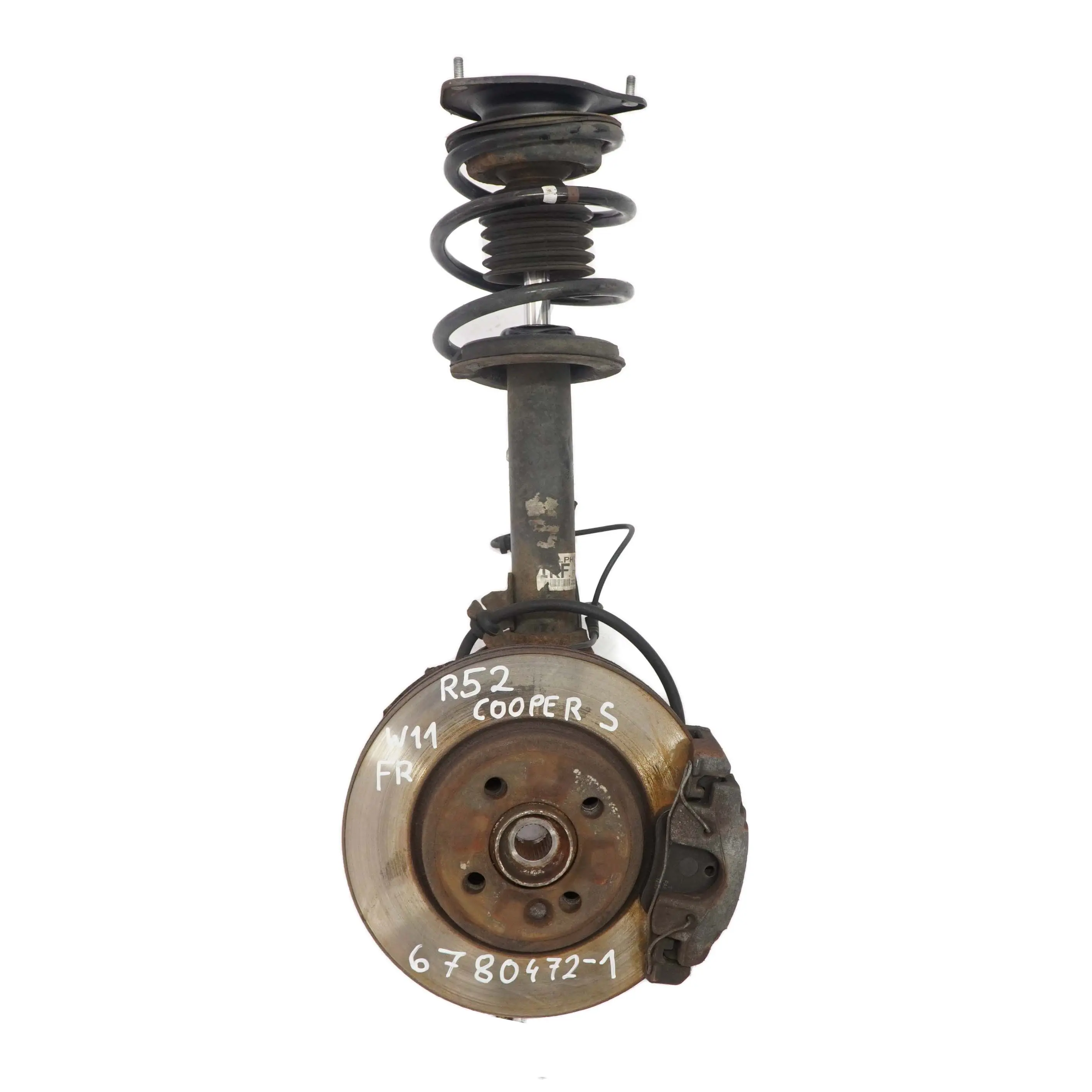 Mini R52 Cabrio W11 Avant Droit Suspension Jambe Frein Disque Moyeu Roue