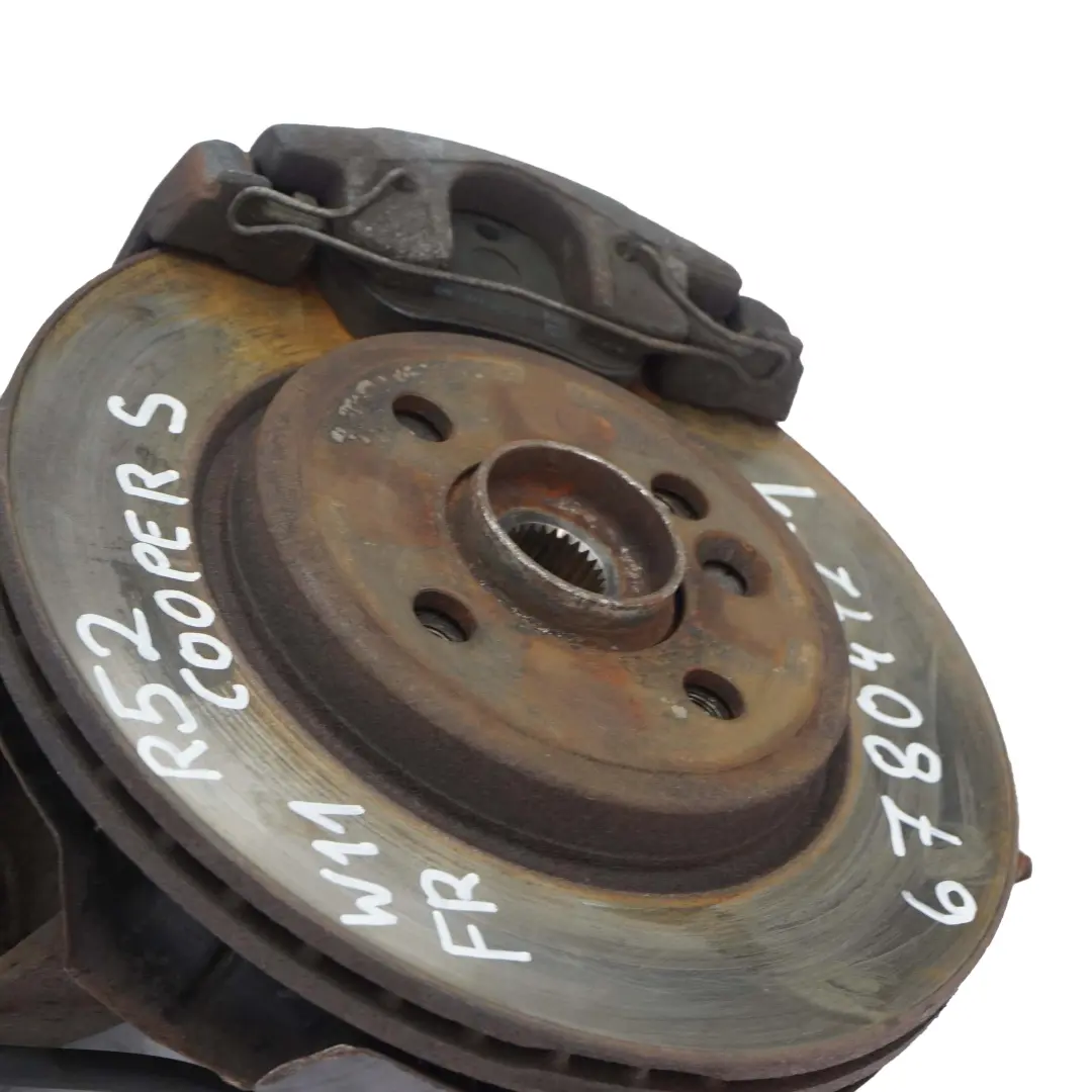  Buje Rueda Mini R52 Cooper W11 Delantero Derecho Suspension Pata de Freno Disco - SKU 6780472-1 - Número de pieza 6780472