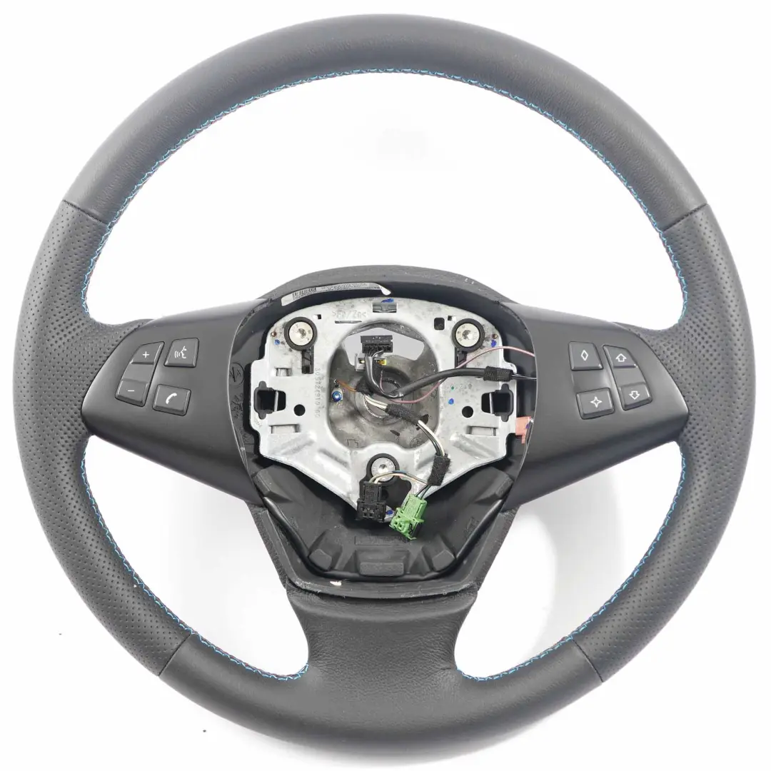 BMW X5 E70 NEW Black Leather Steering Wheel M-tricolored Threads 6778742 - SKU 6780542-1 - Part number 6780542