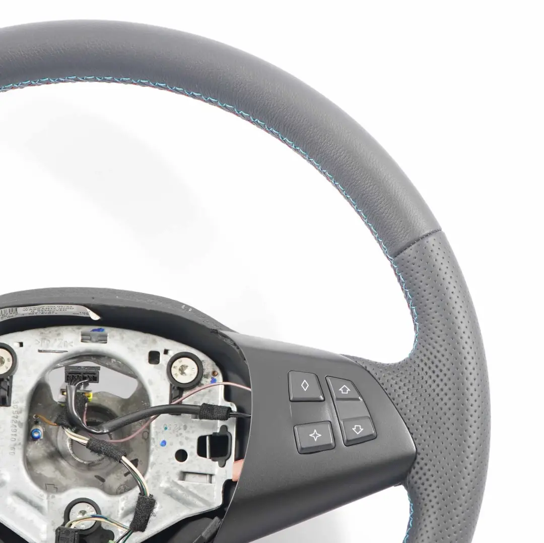 BMW X5 E70 NEW Black Leather Steering Wheel M-tricolored Threads 6778742 - SKU 6780542-1 - Part number 6780542