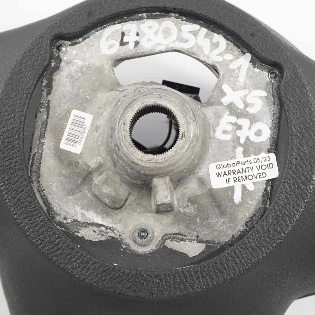 BMW X5 E70 NEW Black Leather Steering Wheel M-tricolored Threads 6778742 - SKU 6780542-1 - Part number 6780542