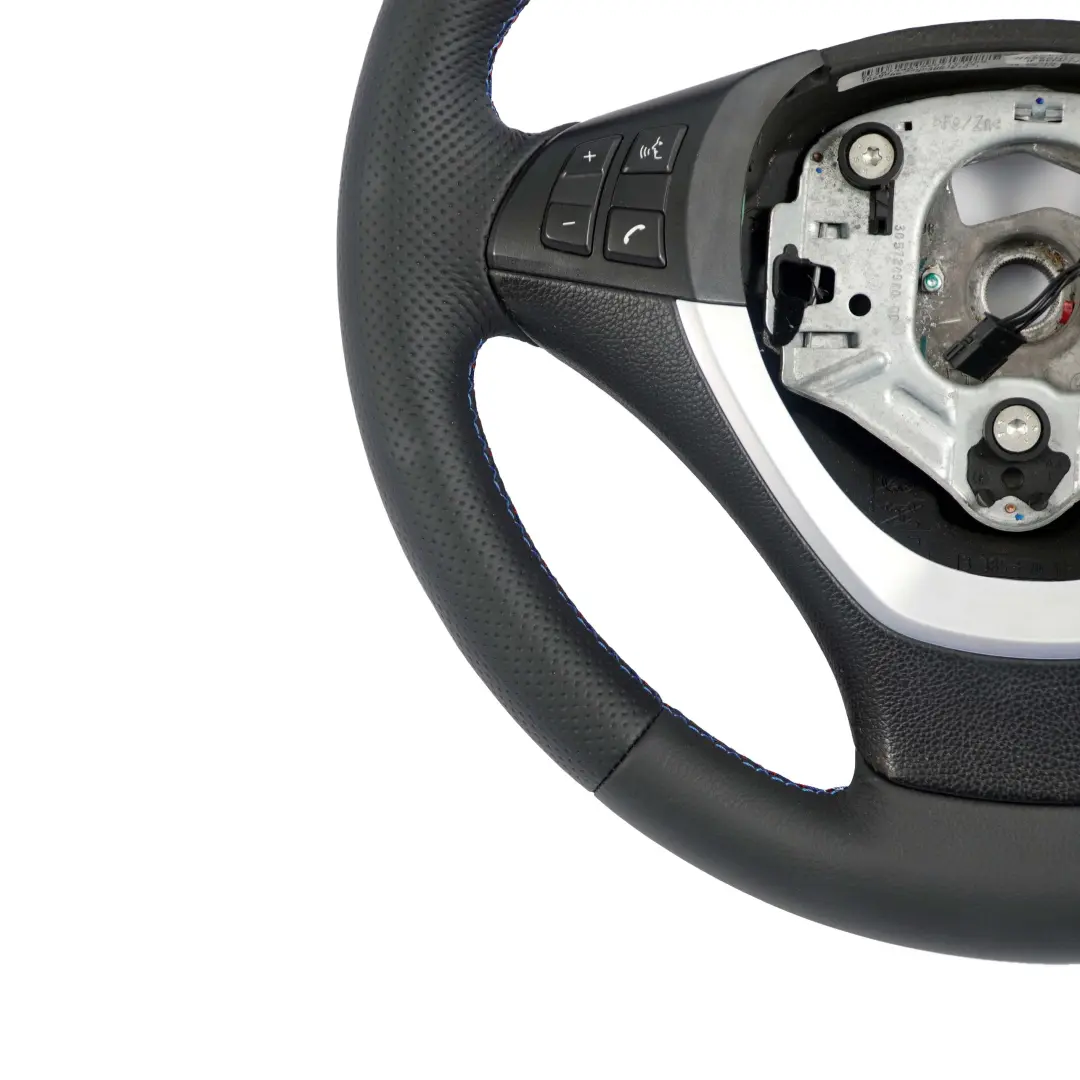 Leather Sport Steering Wheel Black M-tricolored to BMW X5 E70 E70N LCI NEW Black with Part number 6780544 BMW X5 E70 E70N LCI NEW Black Leather Sport Steering Wheel Black M-tricolored - SKU 6780544-1 - Part number 6780544