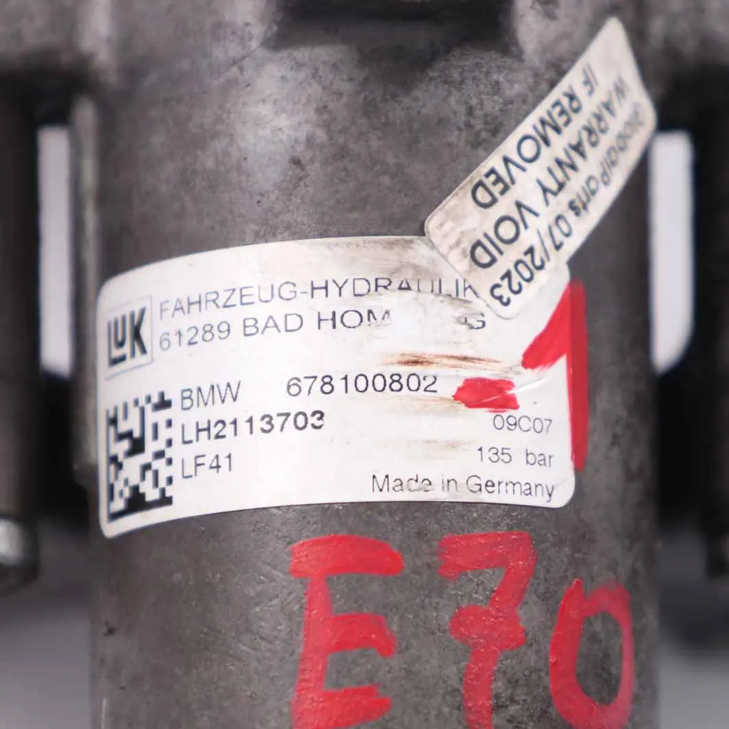  Bomba Dirección Asistida BMW X5 E70 3.0d 3.0sd M57N2 Unidad Polea - SKU 6781008-1 - Número de pieza 6781008