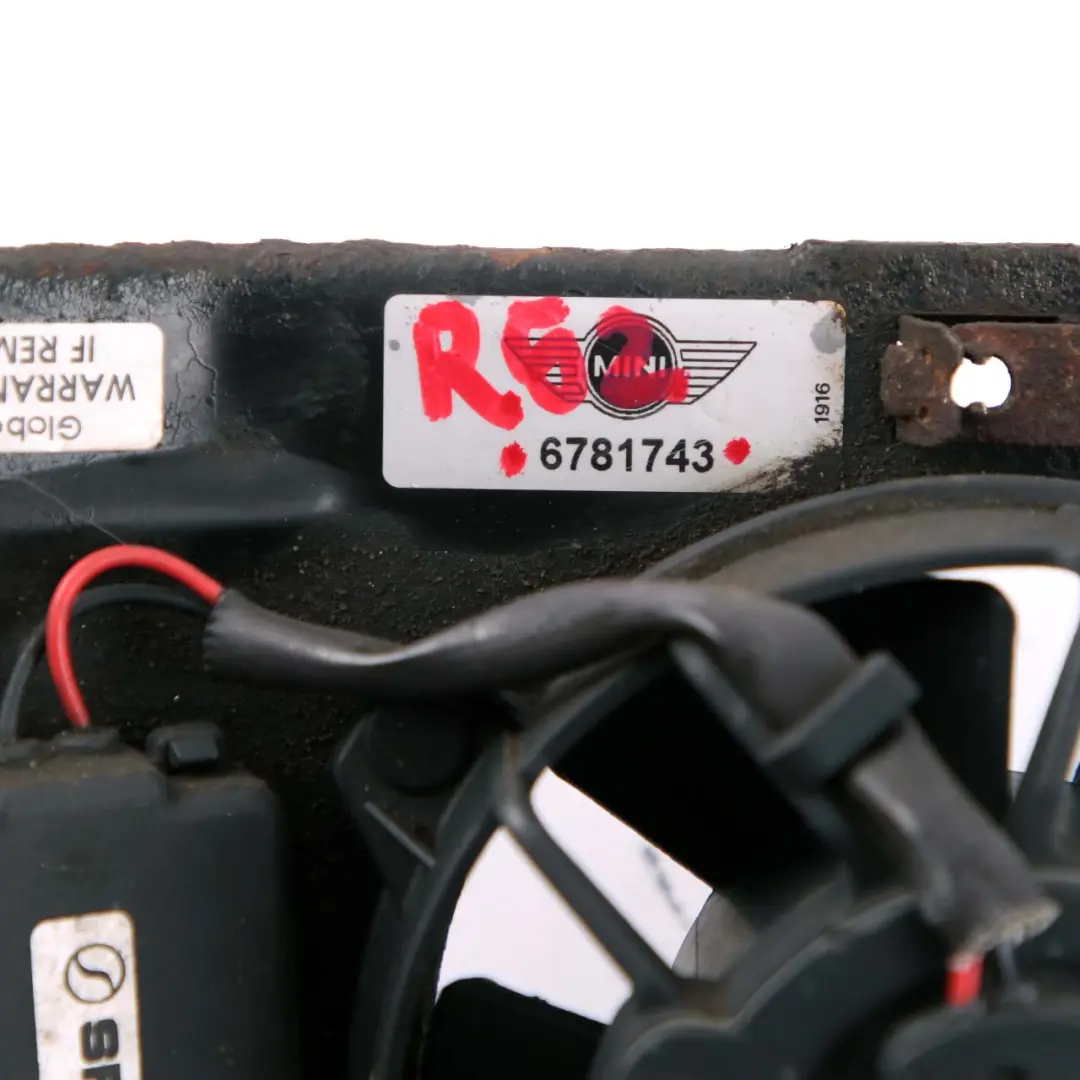 Lüfter mit Schutzgitter Servolenkungspumpe für MINI R50 R52 R53 mit Teilenummer 6781743 MINI R50 R52 R53 Lüfter mit Schutzgitter Servolenkungspumpe - SKU 6781743 - Teilenummer 6781743