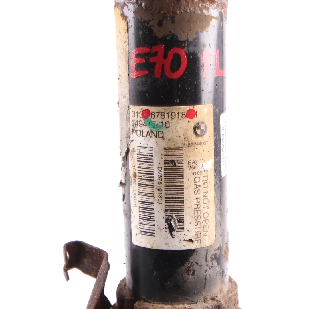 Strut BMW X5 E70 Front Left N/S Shock Absorber Suspension to Spring with Part number 6781918 Spring Strut BMW X5 E70 Front Left N/S Shock Absorber Suspension - SKU 6781918 - Part number 6781918