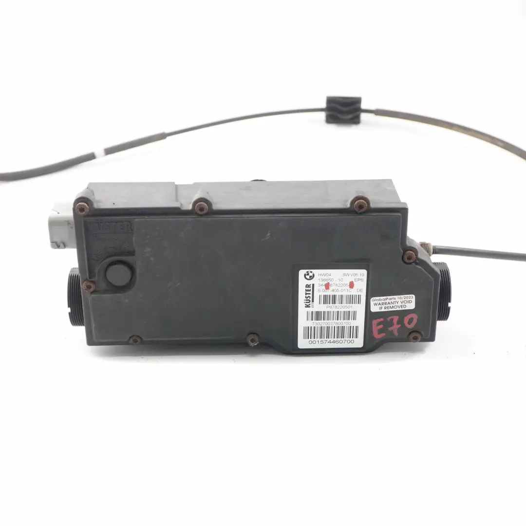 Elektronische Handbremse BMW X5 E70 X6 E71 Feststellbremse Aktuator für mit Teilenummer 6782205 Elektronische Handbremse BMW X5 E70 X6 E71 Feststellbremse Aktuator - SKU 6782205-1 - Teilenummer 6782205