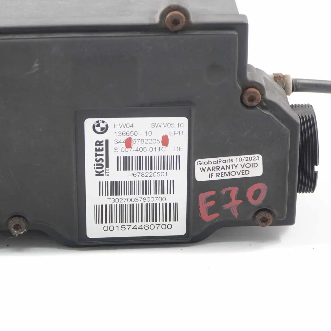  Frein main électronique BMW X5 E70 X6 E71 Actionneur stationnement Unit - SKU 6782205-1 - Numéro de pièce 6782205