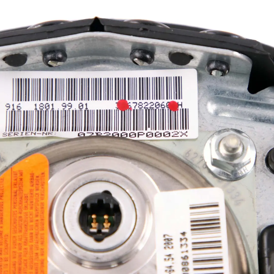 Driver's Side Steering Wheel Airbag Module Black to BMW Z4 Series E85 E86 with Part number 6782206 BMW Z4 Series E85 E86 Driver's Side Steering Wheel Airbag Module Black - SKU 6782206 - Part number 6782206