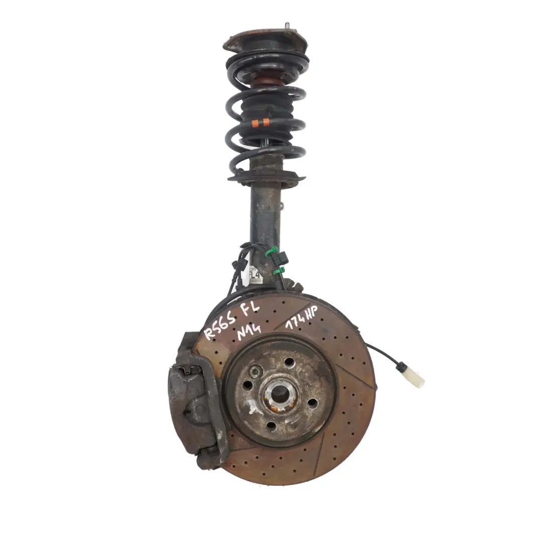 Front Left N/S Suspension Leg Spring Strut Perforated Brake to Mini R56 Cooper S with Part number 6782209 Mini R56 Cooper S Front Left N/S Suspension Leg Spring Strut Perforated Brake - SKU 6782209-3 - Part number 6782209