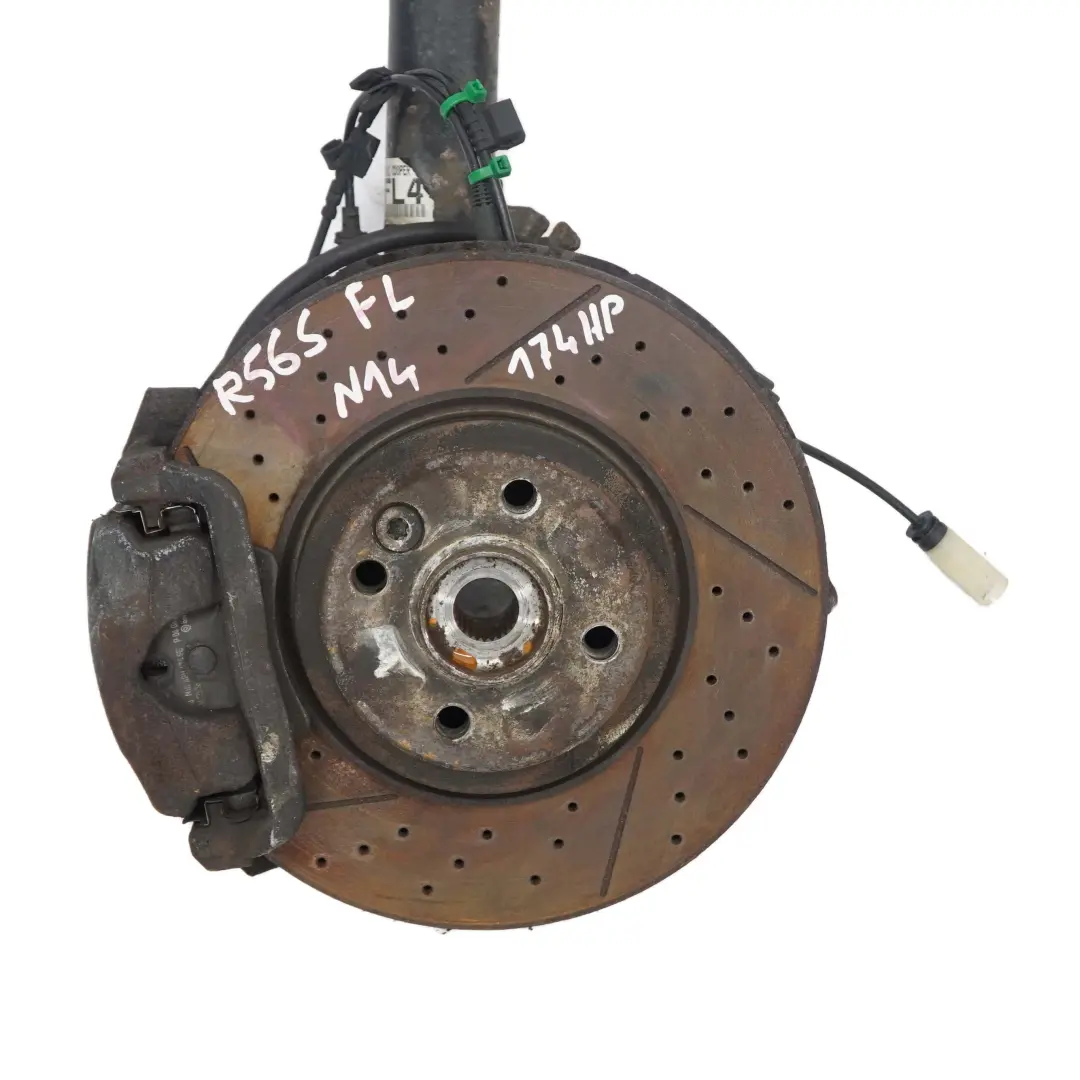 Mini R56 Cooper S N14 Amortisseur A L'Avant Gauche Disque de Frein Perfore - SKU 6782209-3 - Numéro de pièce 6782209