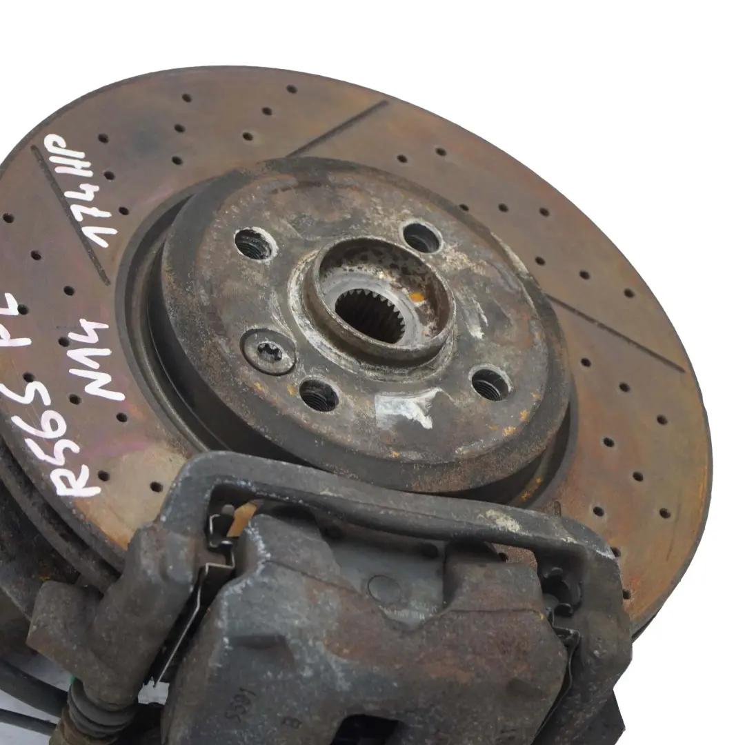 Mini R56 Cooper S N14 Amortisseur A L'Avant Gauche Disque de Frein Perfore - SKU 6782209-3 - Numéro de pièce 6782209