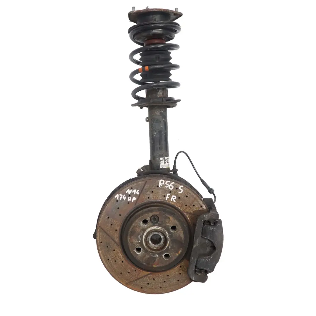 Front Right O/S Suspension Leg Spring Strut Perforated Brake to Mini R56 Cooper S with Part number 6782210 Mini R56 Cooper S Front Right O/S Suspension Leg Spring Strut Perforated Brake - SKU 6782210-3 - Part number 6782210