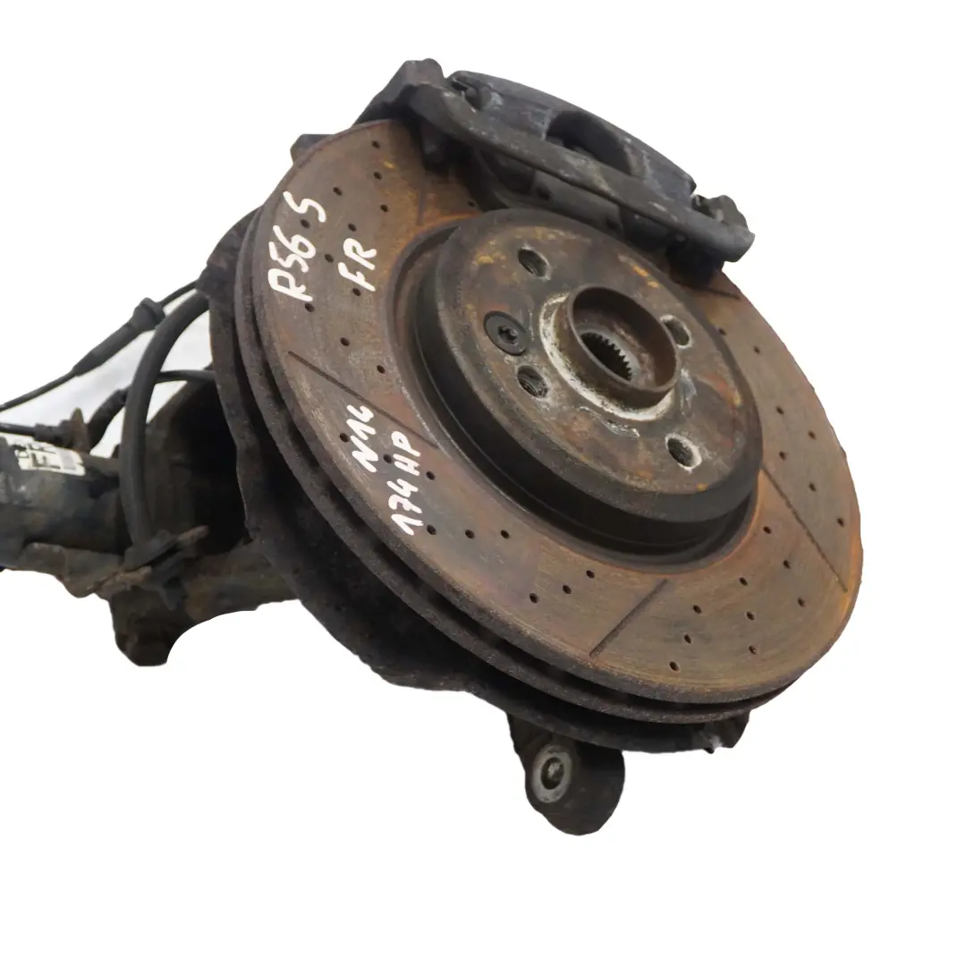 Delantero Derecho Suspension Pierna Resorte Strut Freno Perforado para Mini R56 con número de pieza 6782210 Mini R56 Delantero Derecho Suspension Pierna Resorte Strut Freno Perforado - SKU 6782210-3 - Número de pieza 6782210