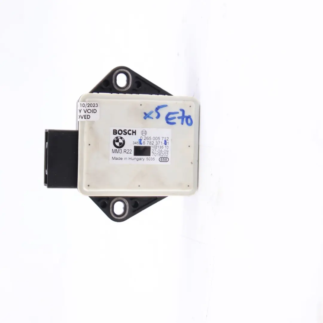 Yaw Sensor BMW E60 E61 X5 E70 ESP Rotation Rate Speed Acceleration Unit to with Part number 6782371 Yaw Sensor BMW E60 E61 X5 E70 ESP Rotation Rate Speed Acceleration Unit - SKU 6782371 - Part number 6782371