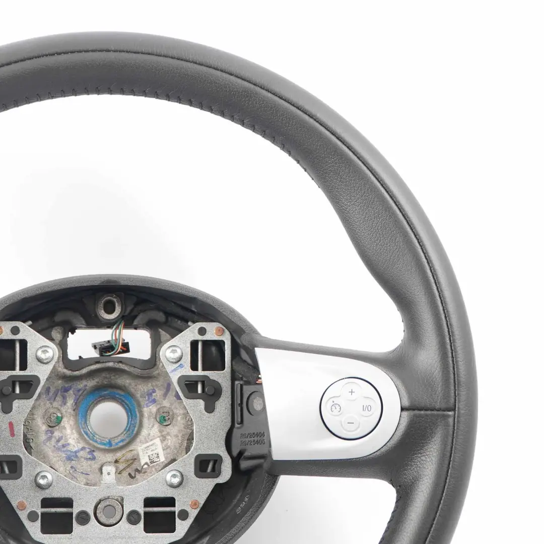 Steering Wheel Mini Cooper R56 R55 R57 Black Leather Sport Multifunction to with Part number 6782595 Steering Wheel Mini Cooper R56 R55 R57 Black Leather Sport Multifunction - SKU 6782595-4 - Part number 6782595