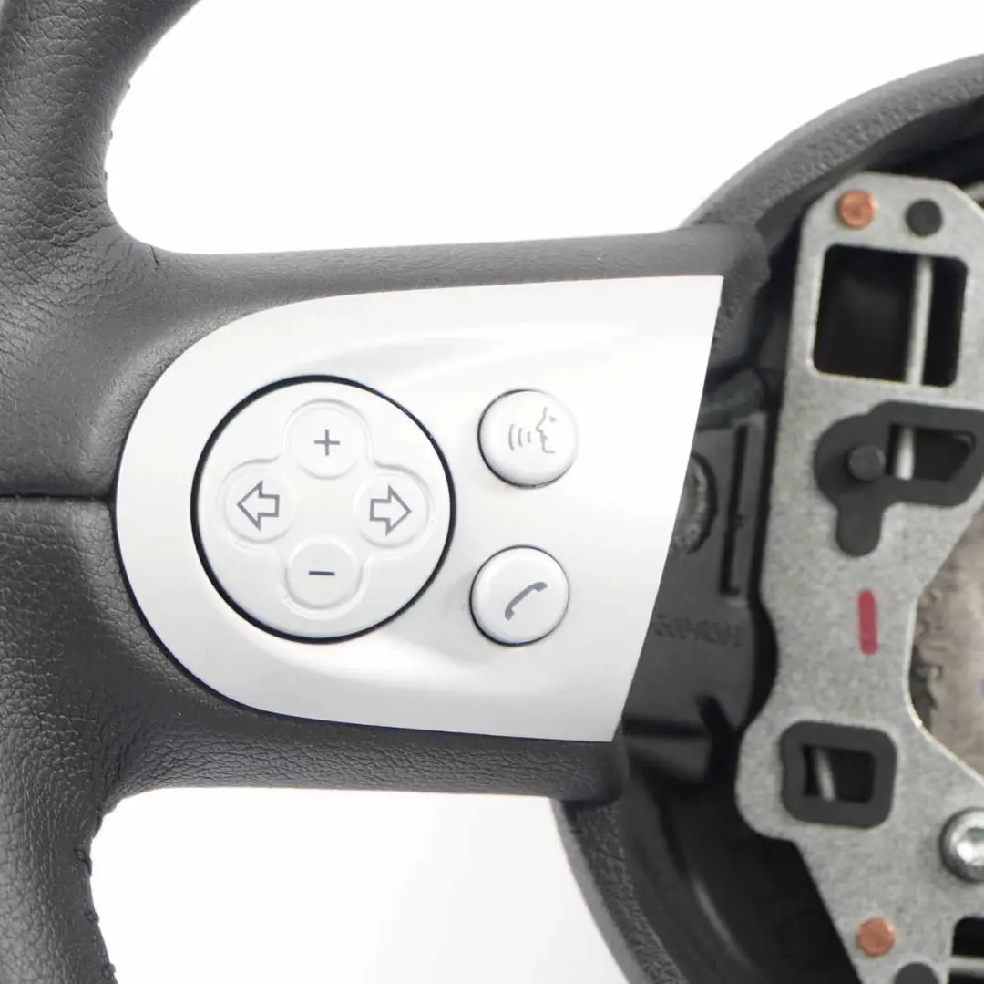 Steering Wheel Mini Cooper R56 R55 R57 Black Leather Sport Multifunction to with Part number 6782595 Steering Wheel Mini Cooper R56 R55 R57 Black Leather Sport Multifunction - SKU 6782595-4 - Part number 6782595