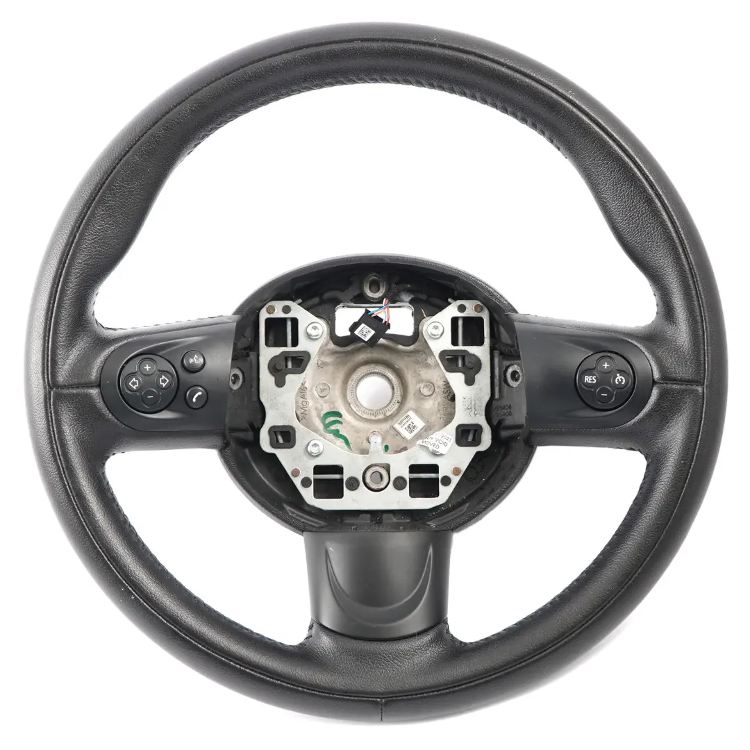 Leather Sports Multifunction Steering Wheel Mini Cooper R56 LCI R60 Black - SKU 6782595-6 - Part number 6782595