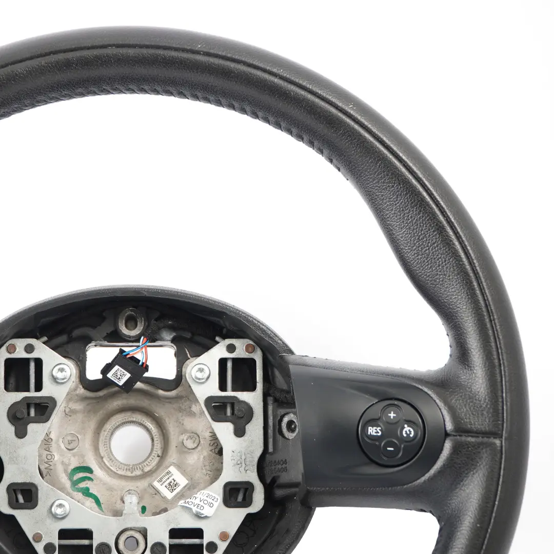 Leather Sports Multifunction Steering Wheel Mini Cooper R56 LCI R60 Black - SKU 6782595-6 - Part number 6782595
