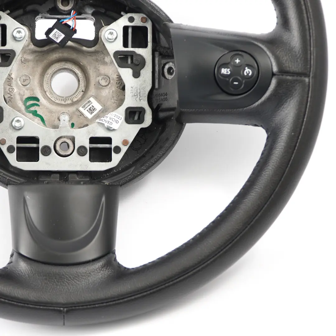 Leather Sports Multifunction Steering Wheel Mini Cooper R56 LCI R60 Black - SKU 6782595-6 - Part number 6782595