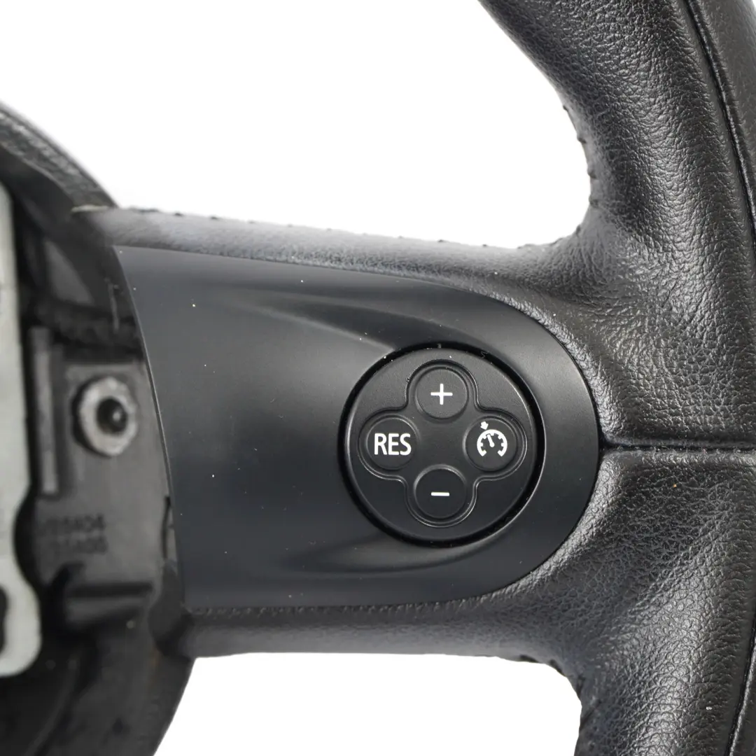 Leather Sports Multifunction Steering Wheel Mini Cooper R56 LCI R60 Black - SKU 6782595-6 - Part number 6782595