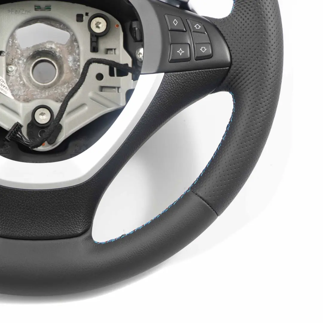 Leather Sport Steering Wheel Paddle Shift BMW X5 E70 LCI X6 E71 NEW Black - SKU 6782805-1 - Part number 6782805