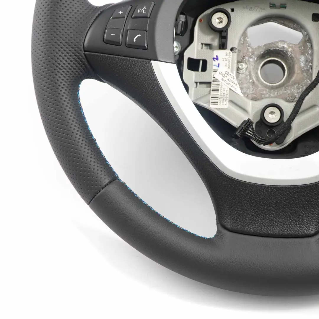 Leather Sport Steering Wheel Paddle Shift to BMW X5 E70 LCI X6 E71 NEW Black with Part number 6782805 BMW X5 E70 LCI X6 E71 NEW Black Leather Sport Steering Wheel Paddle Shift - SKU 6782805-1 - Part number 6782805