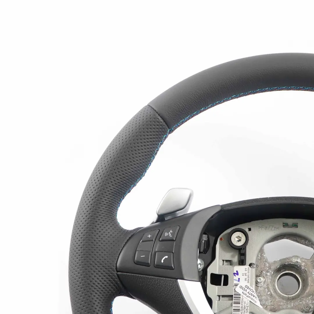 Leather Sport Steering Wheel Paddle Shift BMW X5 E70 LCI X6 E71 NEW Black - SKU 6782805-1 - Part number 6782805
