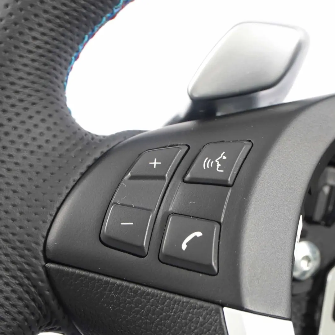 Leather Sport Steering Wheel Paddle Shift BMW X5 E70 LCI X6 E71 NEW Black - SKU 6782805-1 - Part number 6782805