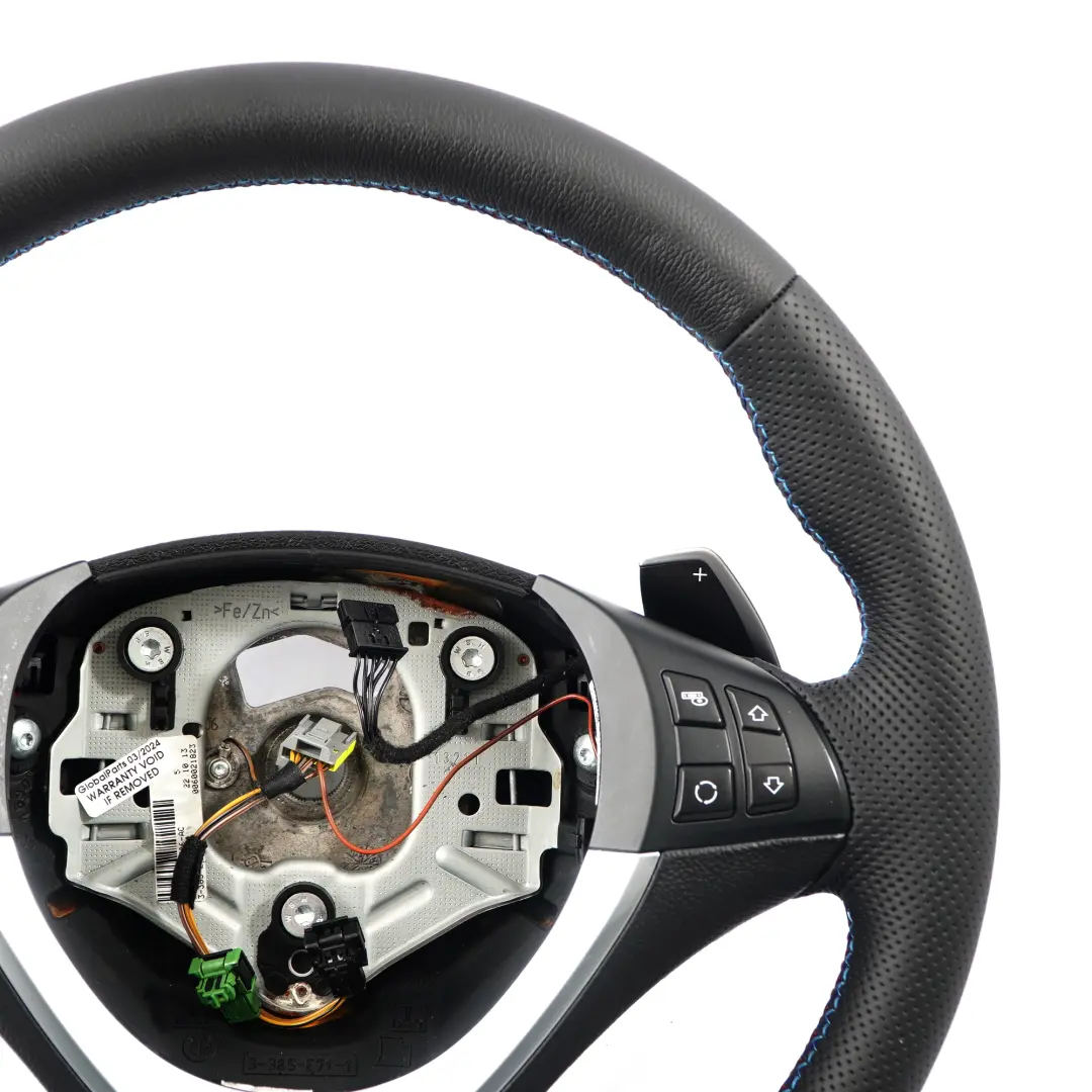 Leather Sport Steering Wheel Paddle Shift BMW X5 E70 LCI X6 E71 NEW Black - SKU 6782805-2 - Part number 6782805