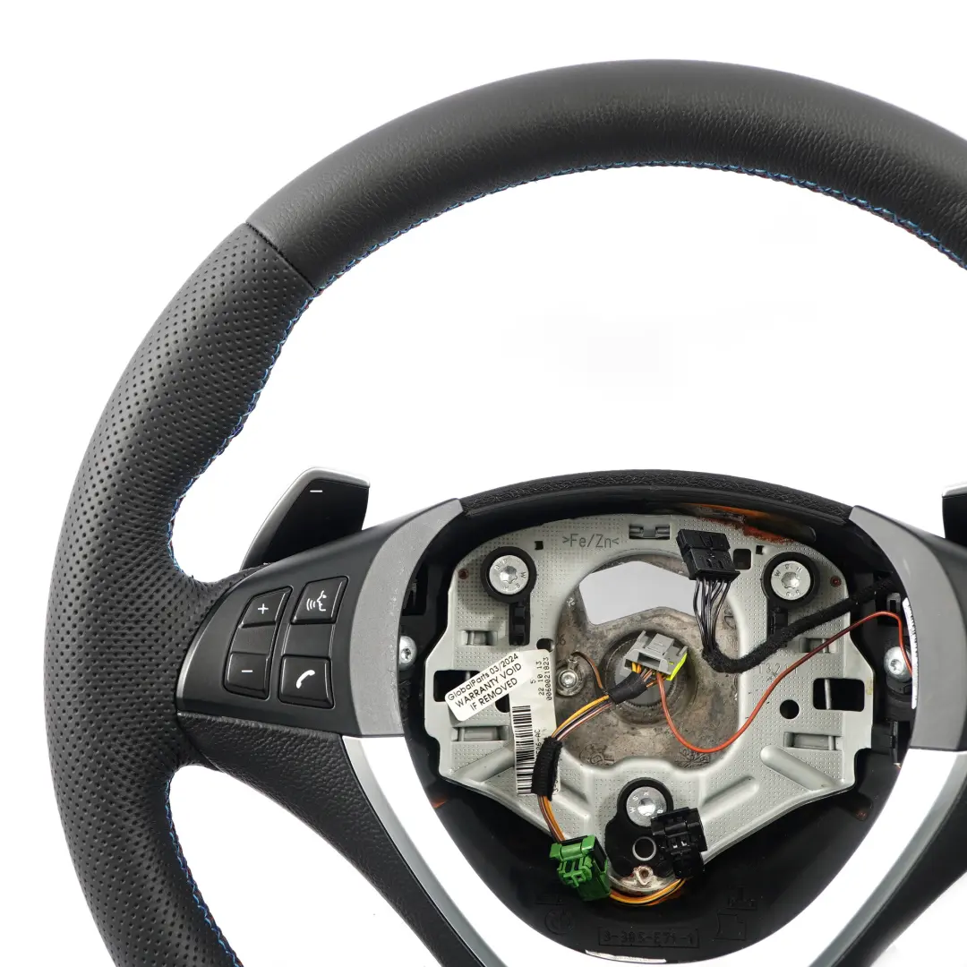 Leather Sport Steering Wheel Paddle Shift BMW X5 E70 LCI X6 E71 NEW Black - SKU 6782805-2 - Part number 6782805