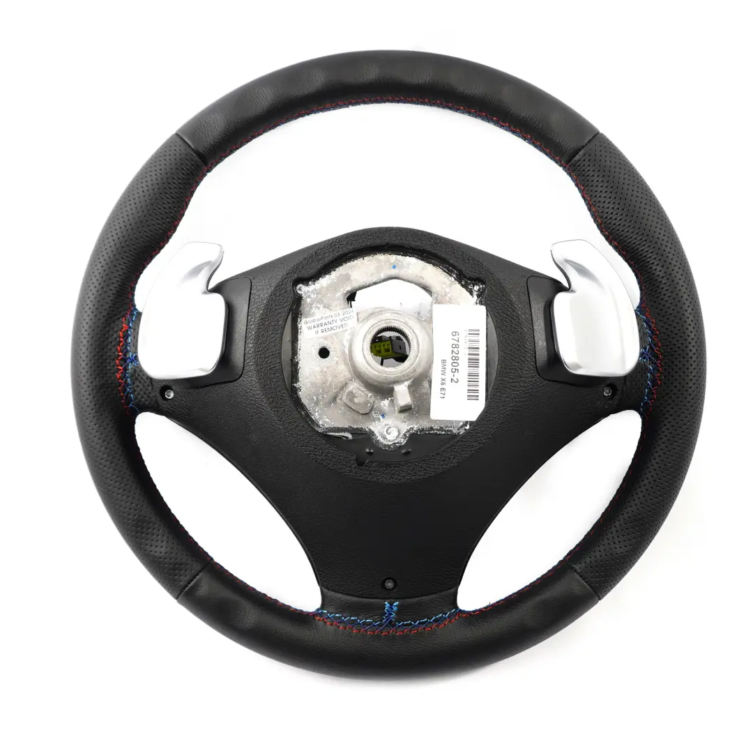 NUOVO volante sportivo in pelle nera Cambio al volante per BMW X5 E70 LCI X6 E71 con numero di parte 6782805 BMW X5 E70 LCI X6 E71 NUOVO volante sportivo in pelle nera Cambio al volante - SKU 6782805-2 - Numero di parte 6782805