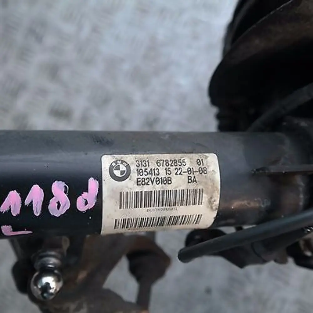 *BMW 1 E81 118d N47 Stoßdämpfer Federbein Schwenklager Vorne Links  - SKU 6782855 - Teilenummer 31316782855