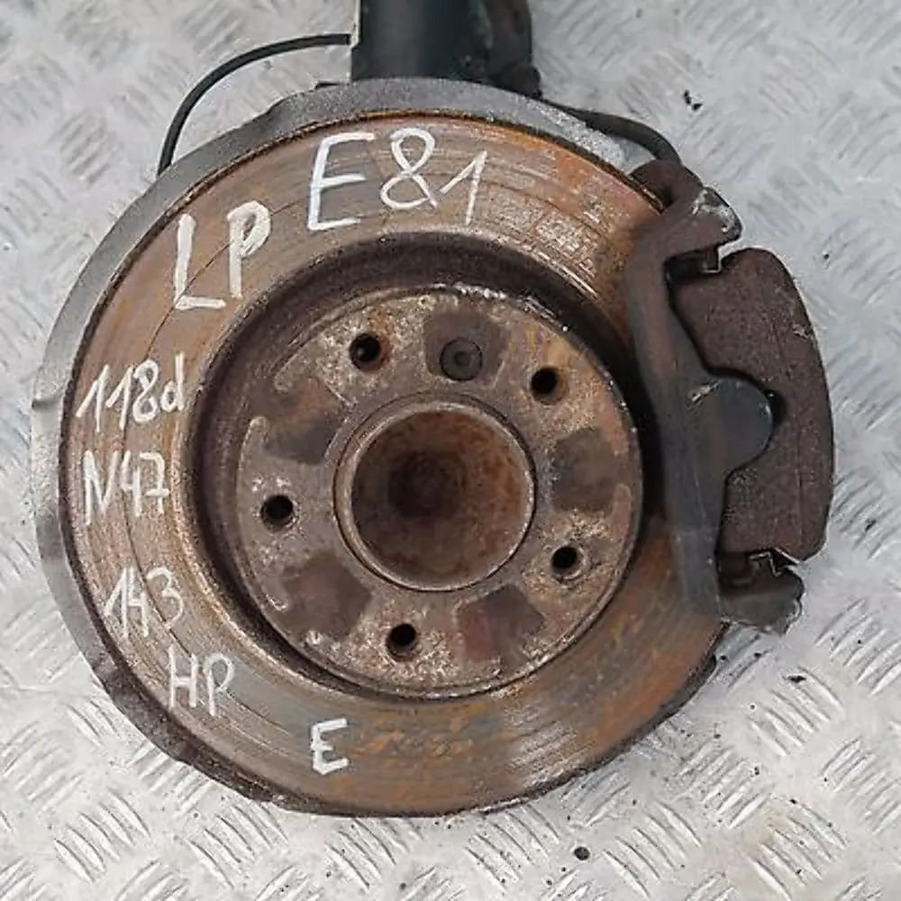 BMW E81 E82 118d N47 Suspension M Sport Pata Delantera Izquierda Eje Freno Disco - SKU 6782857-1 - Número de pieza 6782857-1