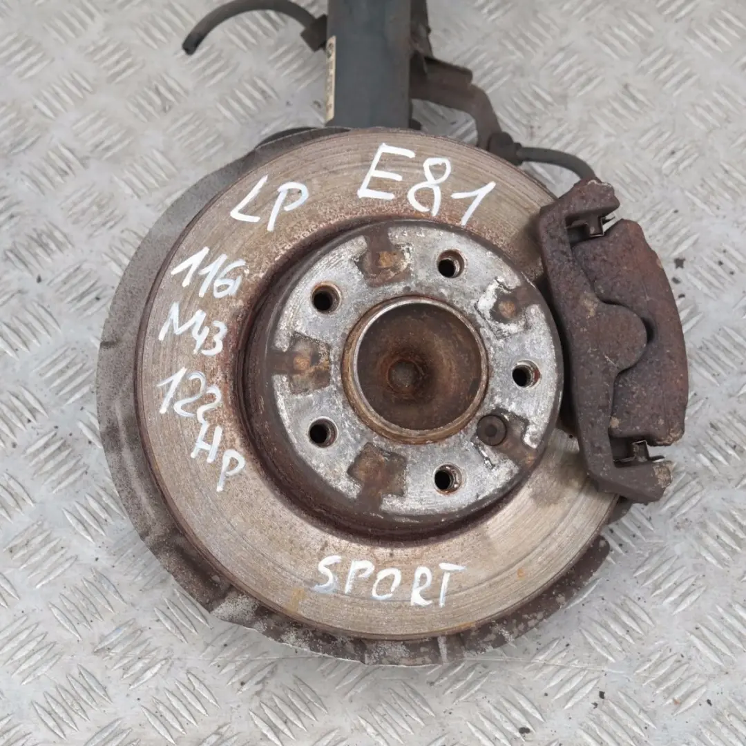 N43 FRONT LEFT N/S LEG M-SPORT SUSPENSION AXLE BRAKE DISC to BMW 1 SERIES E81 116i with Part number 31316782857 BMW 1 SERIES E81 116i N43 FRONT LEFT N/S LEG M-SPORT SUSPENSION AXLE BRAKE DISC - SKU 6782857 - Part number 31316782857