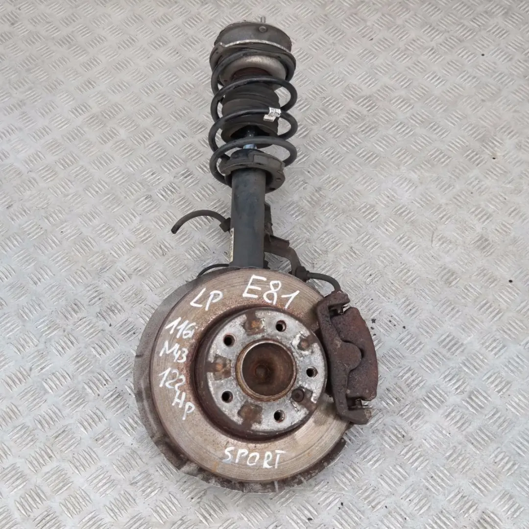 BMW 1 SERIES E81 116i N43 FRONT LEFT N/S LEG M-SPORT SUSPENSION AXLE BRAKE DISC - SKU 6782857 - Part number 31316782857