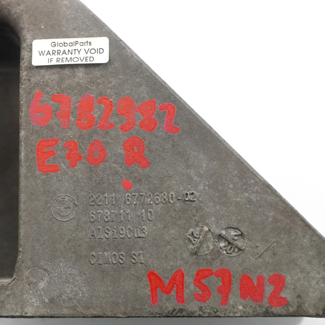 Mount Supporting Bracket Right O/S M57N2 Diesel 6772680 to BMW X5 X6 E70 E71 Engine with Part number 6782982 BMW X5 X6 E70 E71 Engine Mount Supporting Bracket Right O/S M57N2 Diesel 6772680 - SKU 6782982-1 - Part number 6782982