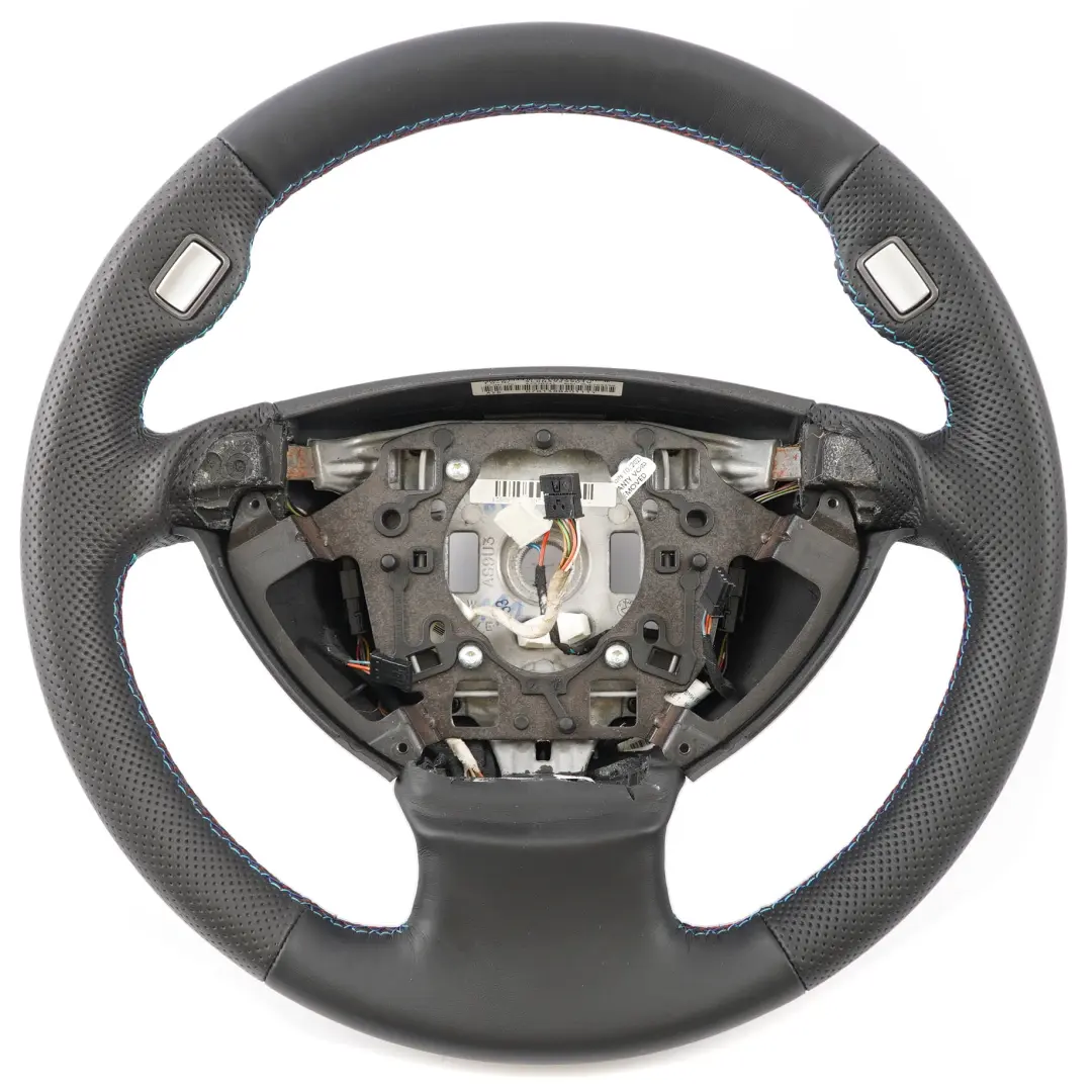 BMW 7 Series E65 E66 E67 Black New Leather Sport Steering Wheel M-tricolored - SKU 6783490-1 - Part number 6783490