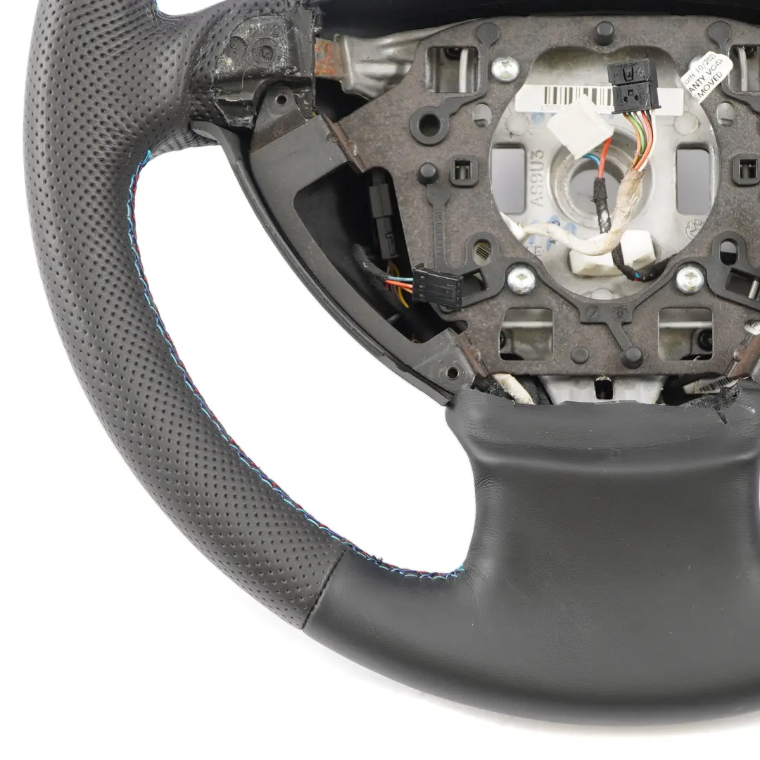 BMW E65 E66 E67 NOUVEAU Cuir Noir Volant Sport en Cuir Noir M-tricolored - SKU 6783490-1 - Numéro de pièce 6783490