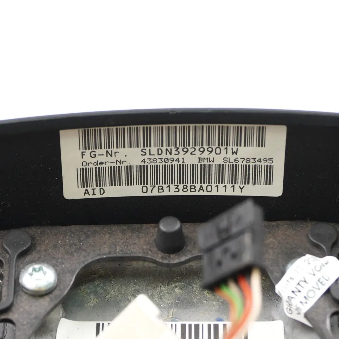 BMW E65 E66 Nuevo Volante Deportivo de Cuero Negro M-tricolor Hilo - SKU 6783490-1 - Número de pieza 6783490