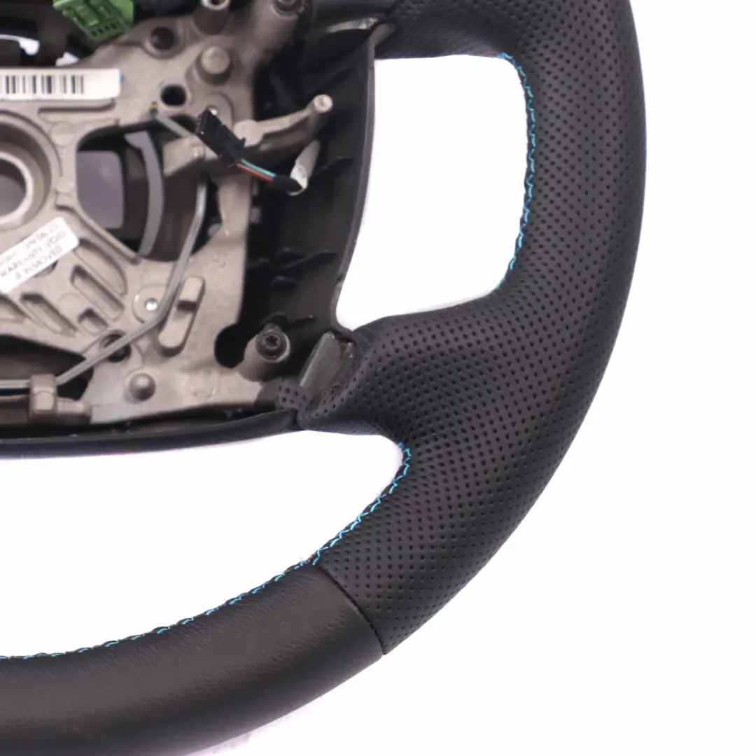 Leather Steering Wheel Black M Tricoloured Threads to BMW 7 Series E65 NEW Black with Part number 6783500 BMW 7 Series E65 NEW Black Leather Steering Wheel Black M Tricoloured Threads - SKU 6783500-1 - Part number 6783500
