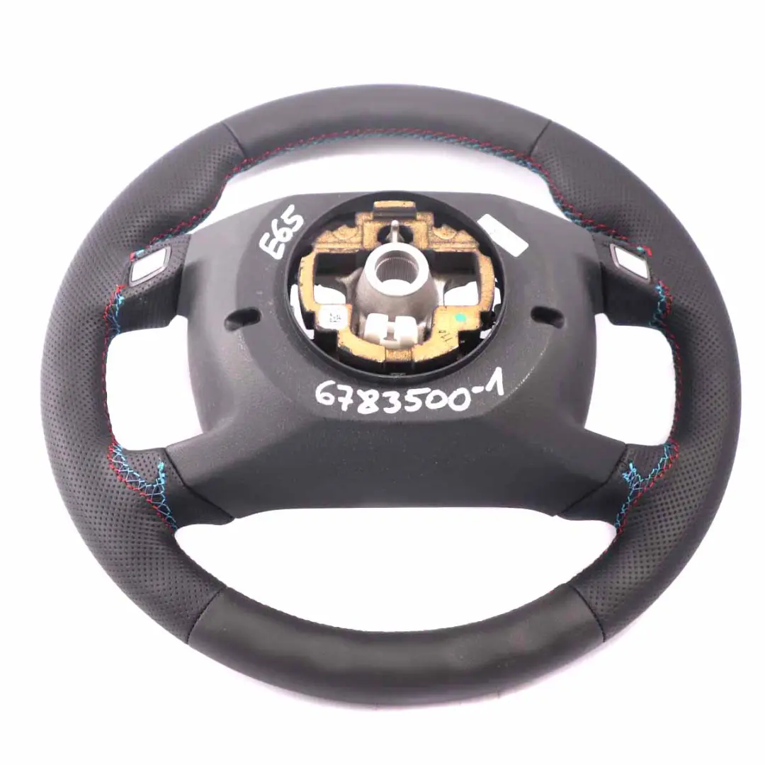 BMW E65 NUEVO Volante de Cuero Negro M Tricolor Hilos - SKU 6783500-1 - Número de pieza 6783500