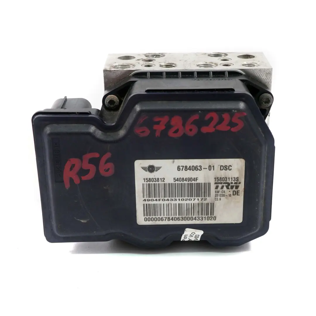 Mini R56 DSC Unità Di Frenata Idraulica Controllo Della Pompa TRW - SKU 6784063 - Numero di parte 6784063